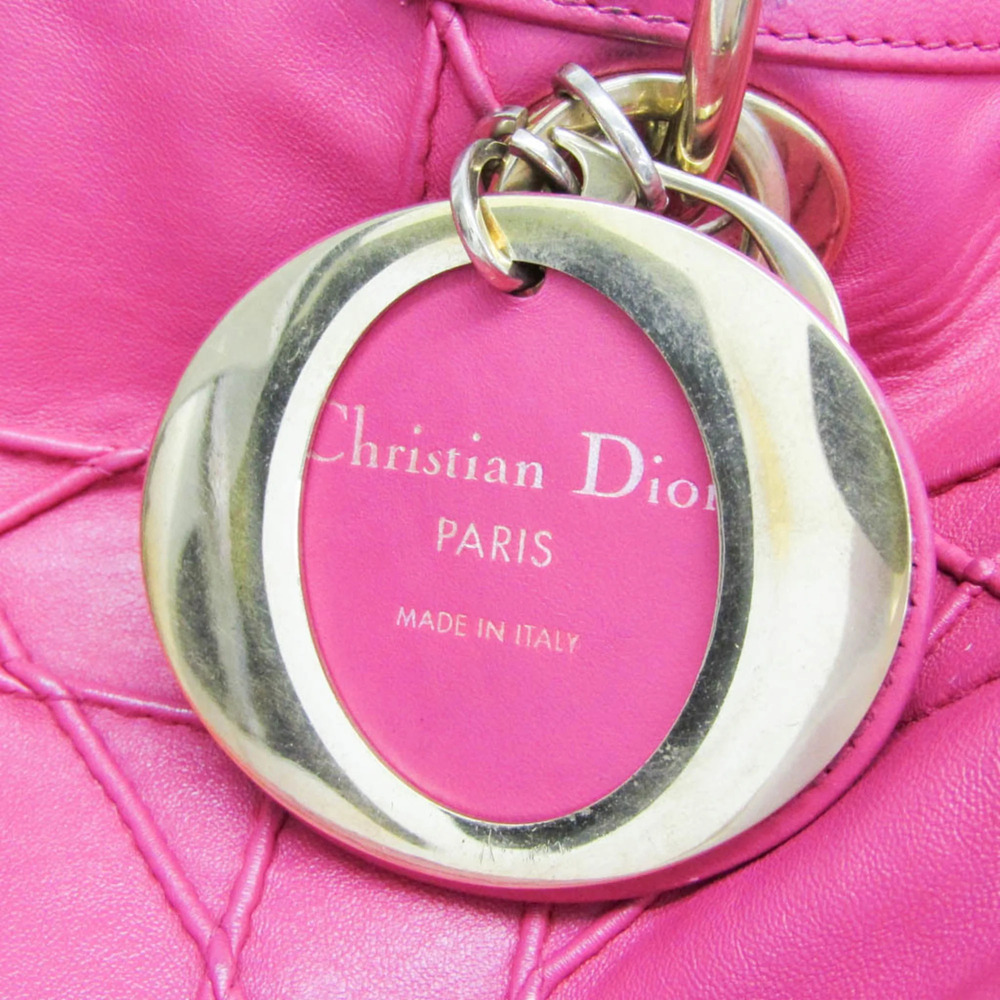 CHRISTIAN DIOR Pink Leather Shoulder Bag - Picture 13 of 16
